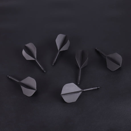 WEDARTER flying dart tail fin cross-border hot sale 2BA threaded integrated modified PP tough plastic anti-drop durable