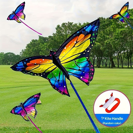 Weifang kites, butterfly kites, simulated butterfly kites, seven-color butterfly kites, easy to fly in a gentle breeze.