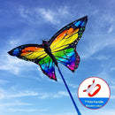 Weifang kites, butterfly kites, simulated butterfly kites, seven-color butterfly kites, easy to fly in a gentle breeze.