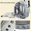 1 space capsule pet backpack - breathable transparent travel carry-on box, suitable for cats and small dogs, with zipper, portable, suitable for outdoor exploration, pet carry-on box, modern pet accessories, secure zipper closure