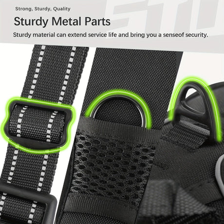 Anti-escape dog harness & leash, soft and comfortable breathable dog vest, reflective in the night, suitable for walking medium and large dogs.