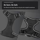 Anti-escape dog harness & leash, soft and comfortable breathable dog vest, reflective in the night, suitable for walking medium and large dogs.