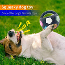 Football-shaped pet dog toys, sturdy and durable tooth-grinding training toys, squeaking sound toys