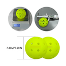 12pcs Pickleball, 40-hole seamless one-piece design, aerodynamic construction, excellent stability, rough matte surface enhances ball control, suitable for competitive Pickleball games