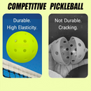12pcs Pickleball , 40-hole seamless one-piece design, aerodynamic construction, excellent stability, rough matte surface enhances ball control, suitable for competitive Pickleball games