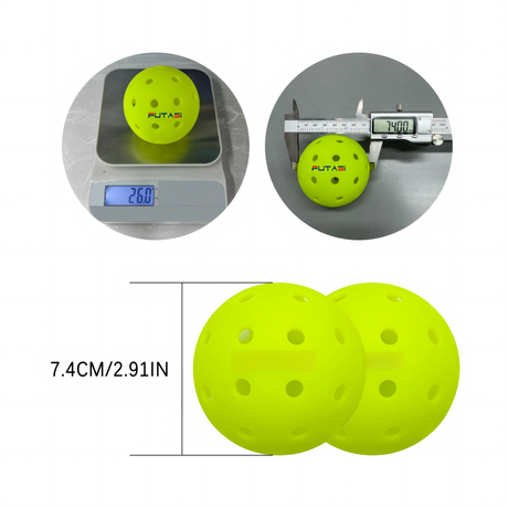 12pcs Pickleball , 40-hole seamless one-piece design, aerodynamic construction, excellent stability, rough matte surface enhances ball control, suitable for competitive Pickleball games