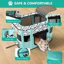 1 piece hot sale cat nursery pet nursery, foldable with a black handbag cat dog cage fence dog cat bed pet supplies tent puppy kitten nursery