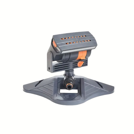 1 garden sprinkler with 16 nozzles, 180° rotating adjustable head, automatic irrigation system, wide coverage, easy to install, no power required, suitable for lawn and garden watering