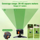 1 garden sprinkler with 16 nozzles, 180° rotating adjustable head, automatic irrigation system, wide coverage, easy to install, no power required, suitable for lawn and garden watering