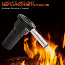 Use the portable battery-powered barbecue fan blower to enhance your outdoor cooking experience. It is ideal for camping, picnics, and charcoal grilling, ensuring efficient airflow for quick and even charcoal ignition.