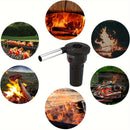 Use the portable battery-powered barbecue fan blower to enhance your outdoor cooking experience. It is ideal for camping, picnics, and charcoal grilling, ensuring efficient airflow for quick and even charcoal ignition.