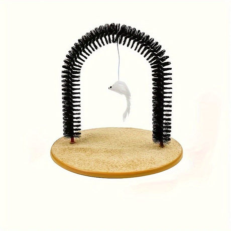 Cat grooming and scratching toys that cats can't resist - Cat Arch Self-Groomer: pamper your cat with massages and grooming brushes!