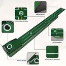 HUAEN Indoor Office Golf Putting Mat, 8-Foot Putting Green, Alignment Guide Included, Lightweight, Men's Golf Equipment