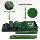 HUAEN Indoor Office Golf Putting Mat, 8-Foot Putting Green, Alignment Guide Included, Lightweight, Men's Golf Equipment