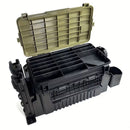 Double-layer multi-function outdoor storage fishing box, can be used as a stool, convenient storage of various fishing lines, bait, live fish.