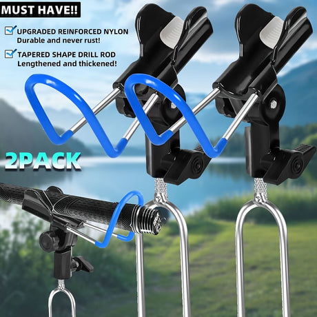 1-piece set upgraded shore fishing fishing rod stand, fishing farm fishing rod stand, ground fishing rod stand, beach raised fishing rod stand, anti-slip design, protect your fishing rod