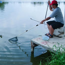 A multifunctional telescopic fishing net, the handle can be extended from 110 cm to 210 cm, which is very suitable for freshwater fishing, suitable for children and adults to use.