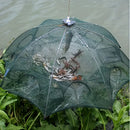 1 piece foldable hexagonal fishing net, various sizes - portable PA nylon net, suitable for mackerel, red crab, crab, etc. - dark green, easy outdoor fishing tool, suitable for Father's Day and holidays, fishing net