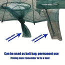 1 piece foldable hexagonal fishing net, various sizes - portable PA nylon net, suitable for mackerel, red crab, crab, etc. - dark green, easy outdoor fishing tool, suitable for Father's Day and holidays, fishing net