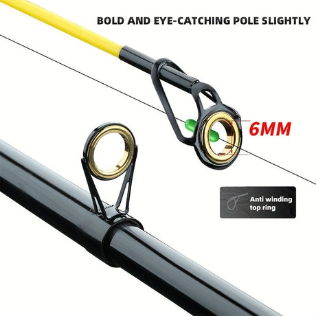 Ultra-hard carbon fiber fishing rod 3m, with anti-slip handle and metal ground inserts - suitable for sea rock fishing, surfing casting and long-range casting