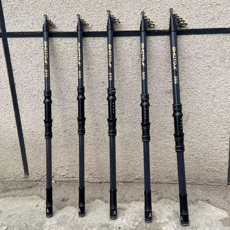 Ultra-hard carbon fiber fishing rod 3m, with anti-slip handle and metal ground inserts - suitable for sea rock fishing, surfing casting and long-range casting