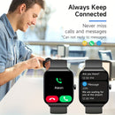 Smartwatch, men's and women's, 4.95cm fitness tracker, supports answering/making calls, wireless/睡Sleep tracking / 50 exercise modes, fitness watch, holiday gift, Valentine's Day gift