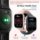 Smartwatch, men's and women's, 4.95cm fitness tracker, supports answering/making calls, wireless/睡Sleep tracking / 50 exercise modes, fitness watch, holiday gift, Valentine's Day gift