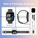 Smartwatch, men's and women's, 4.95cm fitness tracker, supports answering/making calls, wireless/睡Sleep tracking / 50 exercise modes, fitness watch, holiday gift, Valentine's Day gift