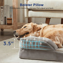 1 piece set XL size 102*80*18cm orthopedic foam dog bed, designed for super large dogs, C-shaped orthopedic dog bed, washable dog sofa bed, with removable cover and non-slip bottom, with supportive foam sofa design, suitable for pet dogs, cats, rabbits, c