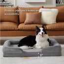 1 piece set XL size 102*80*18cm orthopedic foam dog bed, designed for super large dogs, C-shaped orthopedic dog bed, washable dog sofa bed, with removable cover and non-slip bottom, with supportive foam sofa design, suitable for pet dogs, cats, rabbits, c