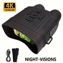 36 megapixel 4K night vision binoculars with infrared function, 7.62 cm high-definition screen, 10x magnification, infrared digital night vision camera can achieve 100% observation in complete darkness, suitable for hunting, farm monitoring, wildlife obse