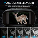 36 megapixel 4K night vision binoculars with infrared function, 7.62 cm high-definition screen, 10x magnification, infrared digital night vision camera can achieve 100% observation in complete darkness, suitable for hunting, farm monitoring, wildlife obse