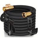 LOVFEN Garden Water Hose 30.49 meters, non-extensible lightweight hose, with nozzle, suitable for use in gardens, lawns, car washing and outdoor use