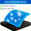 Ultra-large gel honeycomb cushion - Thick, soft, breathable, slip-resistant cooling pad, suitable for wheelchairs, offices - reduces sweating and pressure pain, all-season, lightweight, adjustable, comfortable all year round | breathable