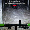 1 pack of bicycle lights | front and rear lights, 4 modes, USB charging, super bright LED night riding lights, handlebar mount, not waterproof, suitable for road/mountain bikes