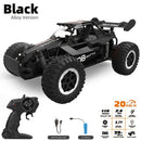 All terrain electric toy car, 1:16 scale model car, 2.4GHz R / C off-road car, top speed of 20 km / h, with headlights and shock absorbers, suitable for birthday gifts for boys over 3 years old
