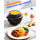 Electric steamed egg cooker | One-touch operation, quick and easy to prevent mistakes, easy to clean, black - PVC material, 220V- 240V power supply, Australian plug