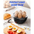 Electric steamed egg cooker | One-touch operation, quick and easy to prevent mistakes, easy to clean, black - PVC material, 220V- 240V power supply, Australian plug
