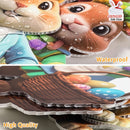 2DFlat, 8pcs Easter Gentleman Rabbit Group Decoration, exquisite shape holding egg basket / carrot rabbit, fashionable dress design outdoor waterproof easy to install props, spring courtyard atmosphere Gentleman Rabbit Group Plaque Decoration