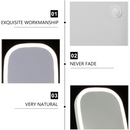 LED makeup mirror, lighted sink mirror, 3-light mode lighting makeup mirror, touch control, portable stand and foldable compact mirror, Light makeup table, rechargeable battery, portable LED makeup mirror, women's Christmas gift, suitable for home / bedro