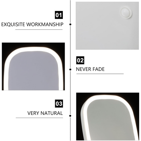 LED makeup mirror, lighted sink mirror, 3-light mode lighting makeup mirror, touch control, portable stand and foldable compact mirror, Light makeup table, rechargeable battery, portable LED makeup mirror, women's Christmas gift, suitable for home / bedro