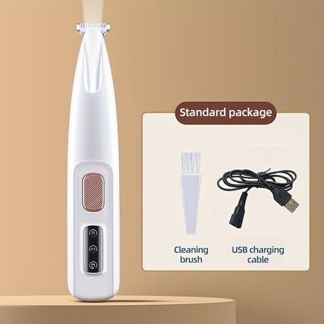 Pet electric clipper dog foot hair trimmer cat foot hair trimmer dog LED light clipper hair trimmer electric clipper h
