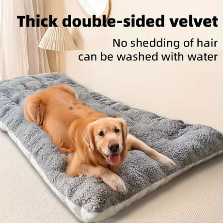 Christmas. A holiday gift for the dog. A warm dog bed in winter. Dog kennel. Dog cage mat. Dog cage mat. Comfortable and soft dog mattress. Dog mattress. Pet bed. Pet bed. Pet mat. Suitable for large dogs such as Golden Retrievers and German Shepherds