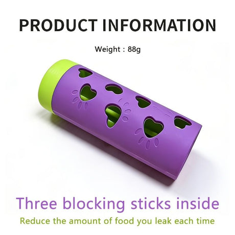 New removable pet slow-food drool toy | chewable snack roller that consumes energy and relieves boredom, suitable for small and medium-sized cats and dogs, suitable for indoor and outdoor scenes