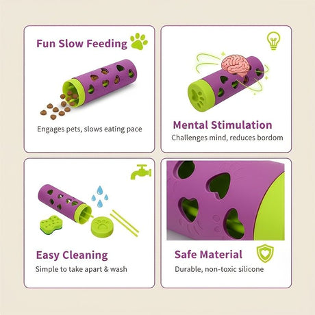 New removable pet slow-food drool toy | chewable snack roller that consumes energy and relieves boredom, suitable for small and medium-sized cats and dogs, suitable for indoor and outdoor scenes