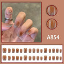 12 boxes / 288 pieces, white light luxury fashion French ins style flash sweet cool simple empress spicy girl new spring wear nail set