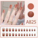 12 boxes / 288 pieces, white light luxury fashion French ins style flash sweet cool simple empress spicy girl new spring wear nail set