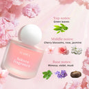 Hot-selling Cherry Blossom Women's Perfume Spray Natural Freshness Long-lasting Fragrance No Alcohol 50ml