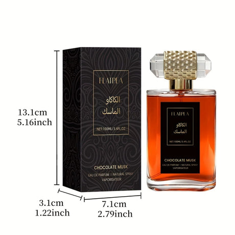 100ml women's perfume, chocolate, vanilla, musk, long-lasting sweet fragrance, women's fragrance spray, body/hair spray, alcohol-free, travel size, easy to carry, alcohol-free, suitable for daily/date/vacation/party, ideal gift for women/birthday gift/Chr