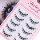 One-piece soft and comfortable false eyelashes natural simulation glue eyelashes reusable whole little devil